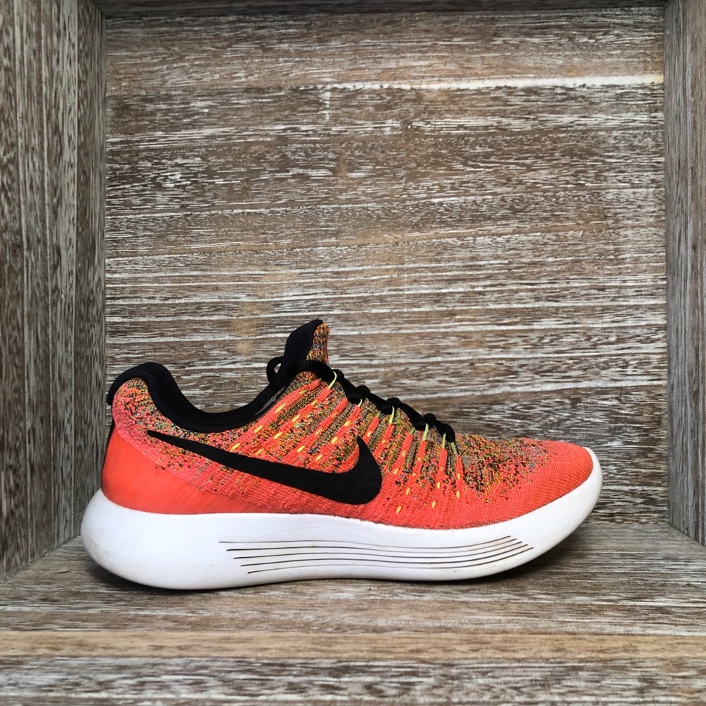 Nike LunarEpic Low Flyknit Orange Women’s Sz 6 - Picture 5 of 7